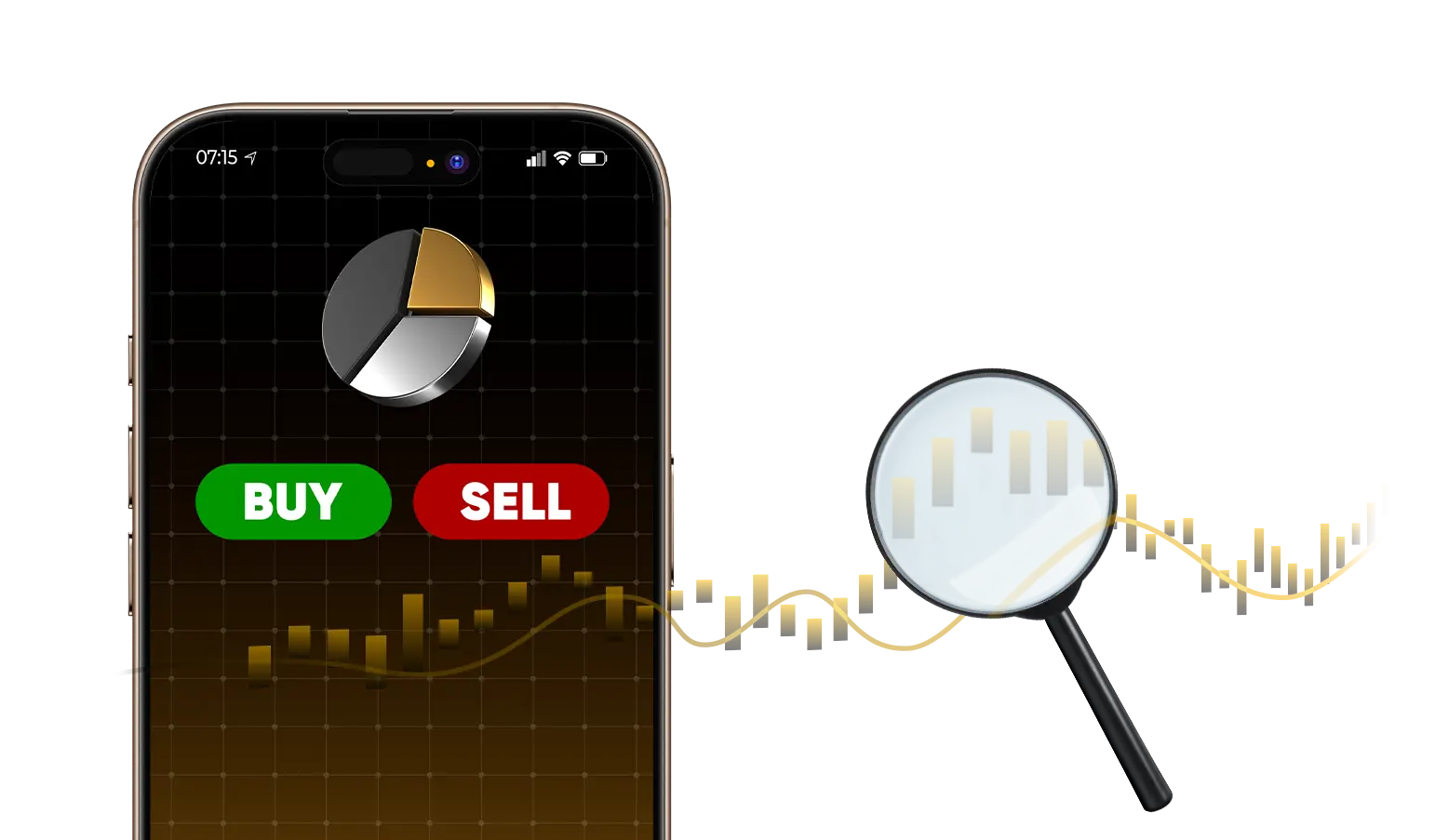 Aetram demat account illustration showing investment options
